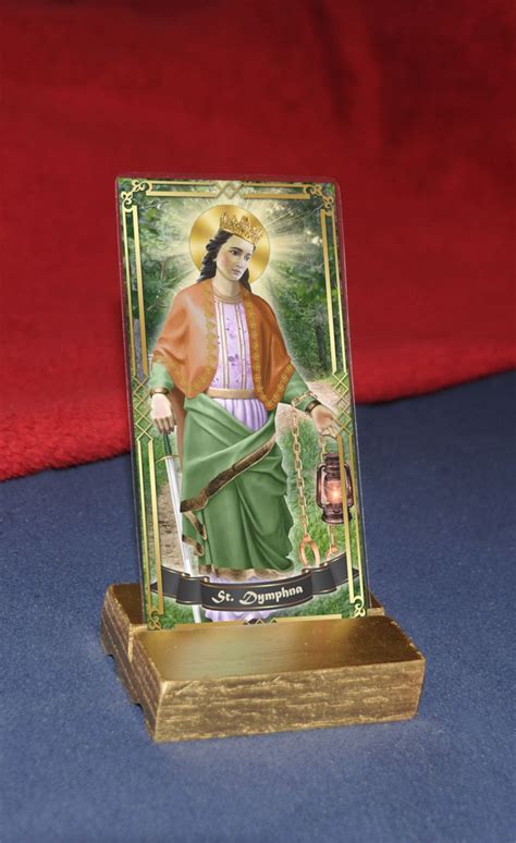 Saint Dymphna Ireland Laminated Holy Prayer Cards. Mental - Etsy