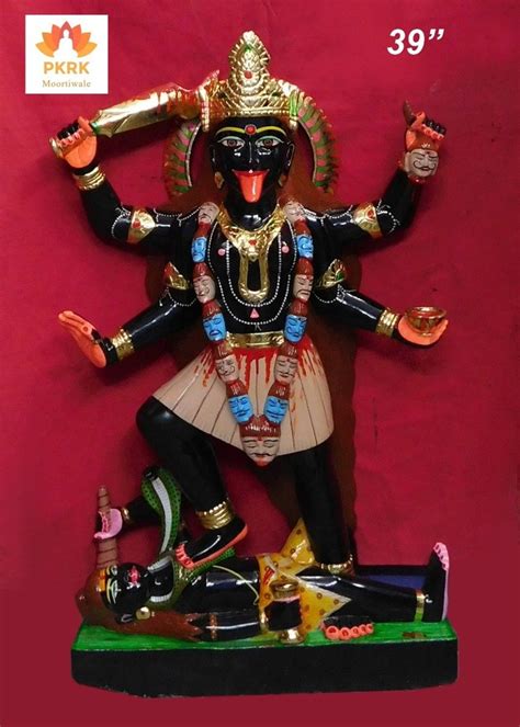 White Traditional Black Marble Mahakali Statue For Worship At Rs 31000