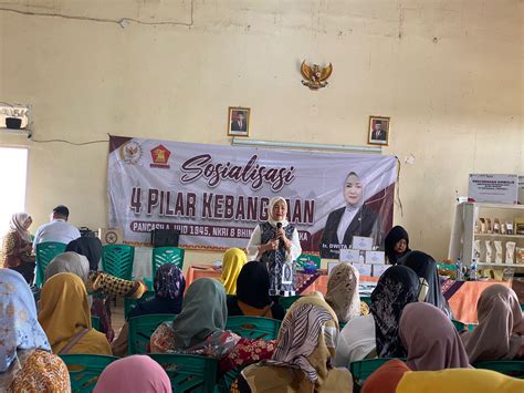 Sosialisasi 4 Pilar Di Punggur Dwita Ria Bahas Peran Perempuan Jaga