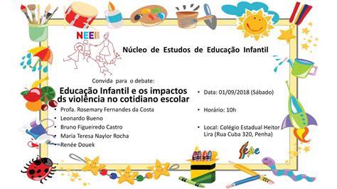 Sepe Regional Iv Debate Educa O Infantil E Os Impactos Da Viol Ncia