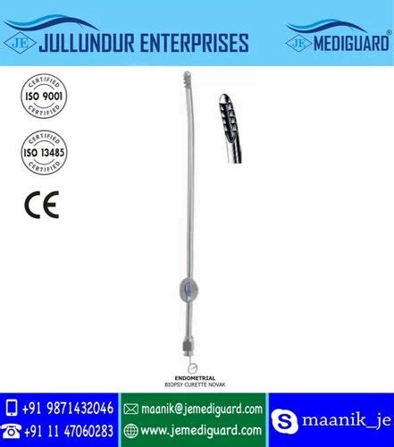 Stainless Steel Endometrial Biopsy Curette Novak At Best Price In Ghaziabad