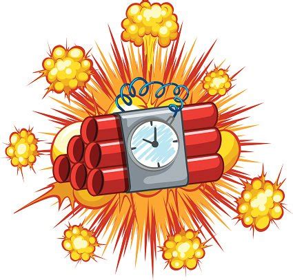 Time Bomb On White Background Stock Clipart | Royalty-Free | FreeImages