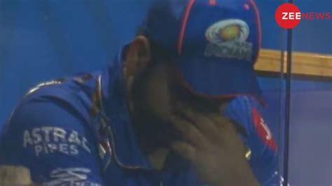 rohit sharma Crying in Dressing Room During SRH Vs MI Match video Goes viral on social media ...