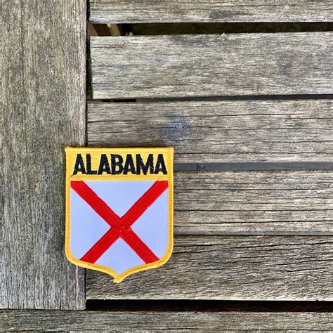 Alabama State Flag Travel Patch | Etsy