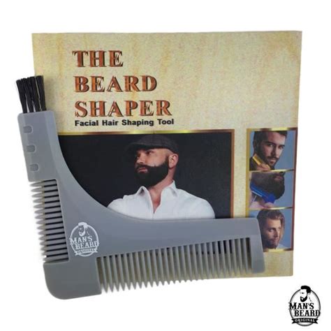 Man s Beard Pochoir Gris Guide à Barbe avec Peigne Intégré Pour