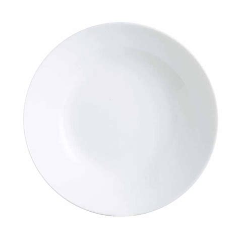 Plato De Sopa Hondo Ø20cm Vidrio Blanco Zelie Luminarc Bazar Del Cocinero