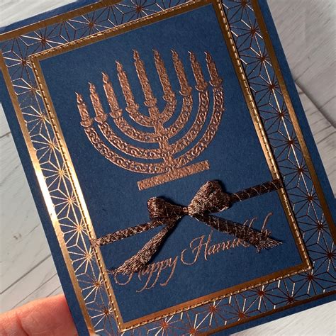 Hanukkah Card using Stampin' Up! Brightly Gleaming | Stamped Sophisticates