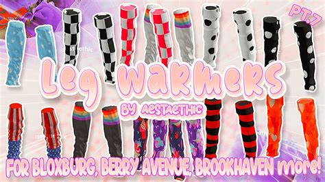 Cute 3D Layered Leg Warmers Codes PT 7 Berry Avenue Codes Bloxburg