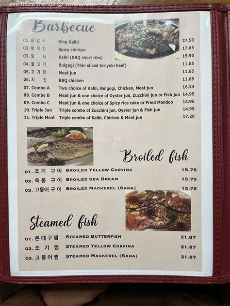 Menu at Cho Dang restaurant, Waipahu