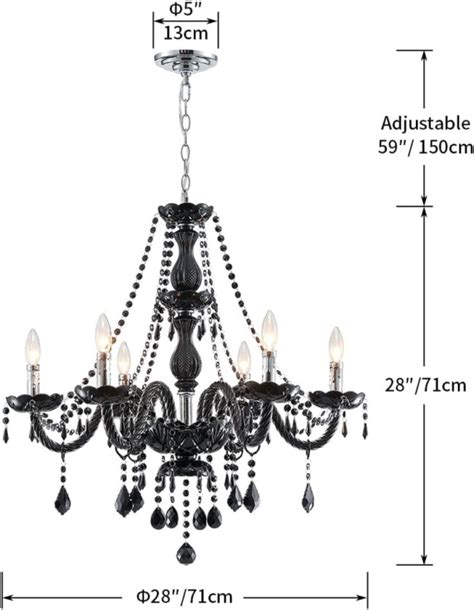 Saint Mossi Chandelier Modern K Crystal Chandelier Light Black