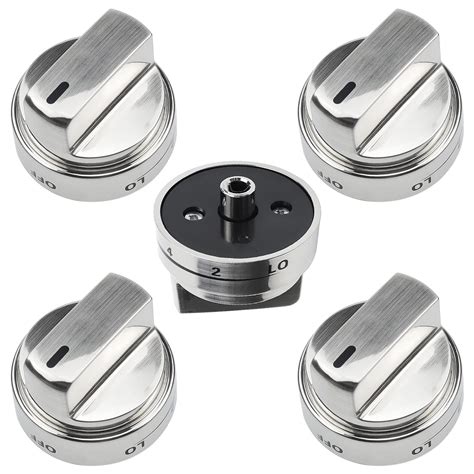 5 Packs AEZ73453509 Stove Knobs Burner Control Knobs Compatible With LG