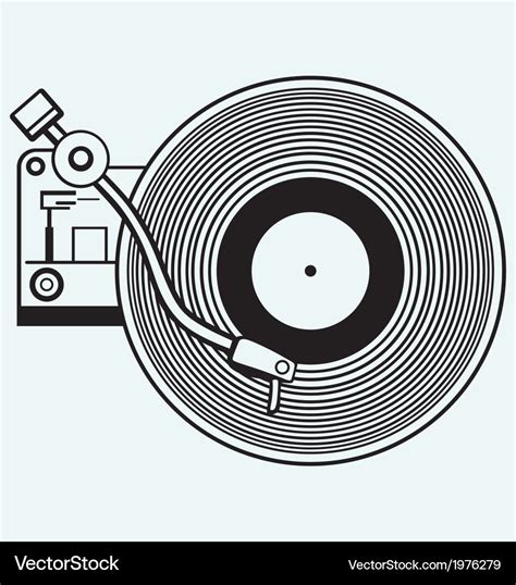 Record Player Vinyl Royalty Free Vector Image VectorStock