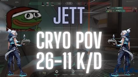 100T Cryo POV Jett On Icebox 26 11 K D VALORANT Pro POV YouTube