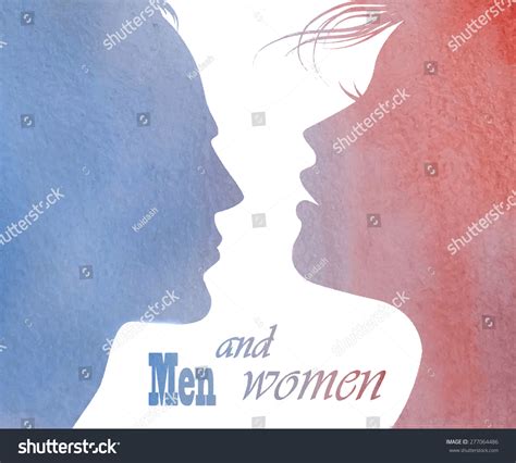 Man Woman Faces Vector Profiles Stock Vector Royalty Free 277064486 Shutterstock