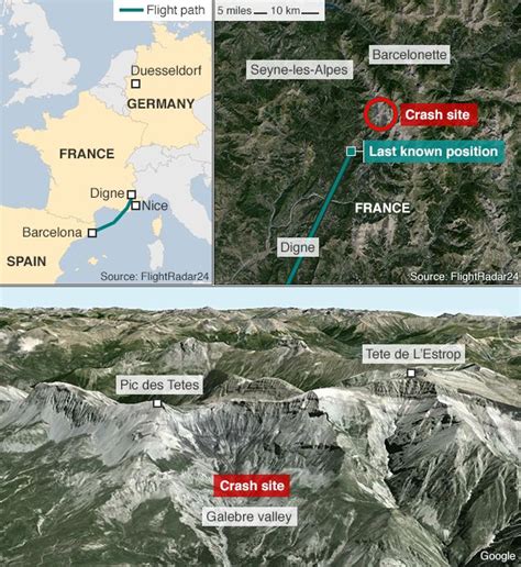 Germanwings Plane 4u 9525 Crashes In French Alps No Survivors Bbc News