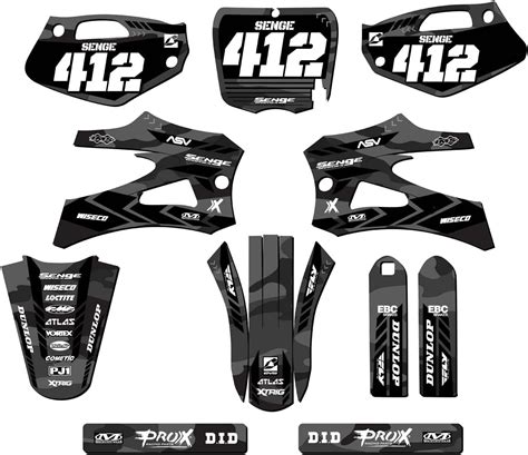 Amazon 14 21 JR P3 CX 50 Apache Grey Senge Graphics Complete Kit