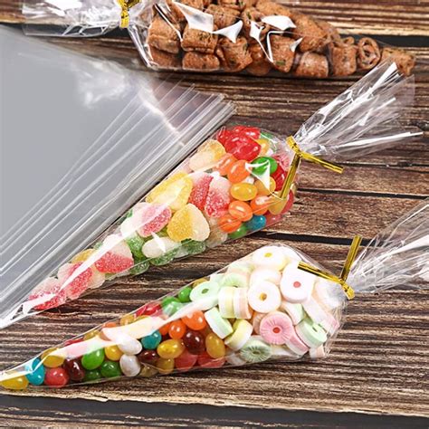 Clear Cellophane Cone Bags MEDIUM Sweet Party Favour Gift Etsy