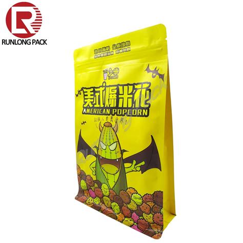 Custom Printing Logo Food Grade Resealable Eight Side Sealing Doypack