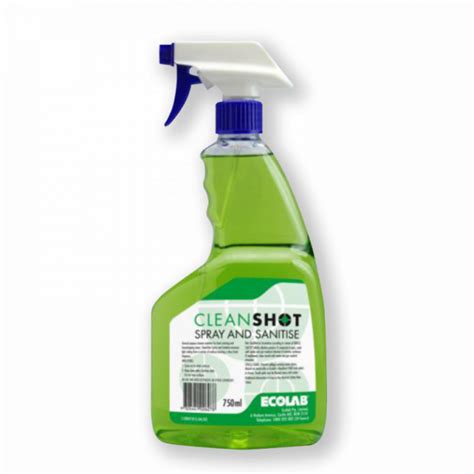 Ecolab Cleanshot Spray And Sanitise C35 750ml House Keeping Chemicals