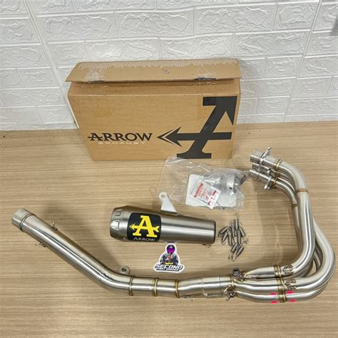 Jual Knalpot Arrow Prorace Titanium New Logo Original Fullsistem Zx R