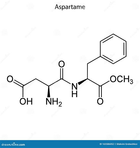 Skeletal Formula Of Chemical Element Stock Illustration Illustration