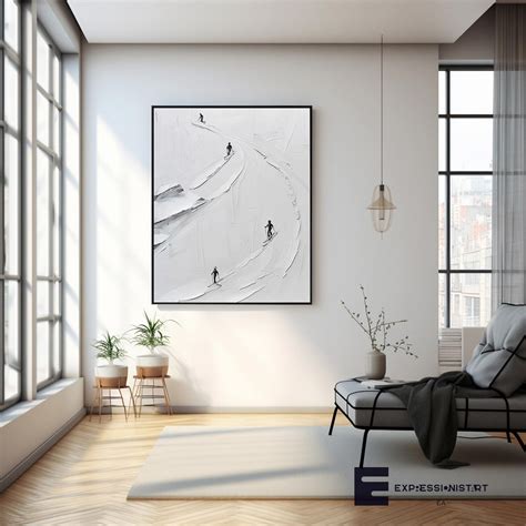 snow skiing art 3