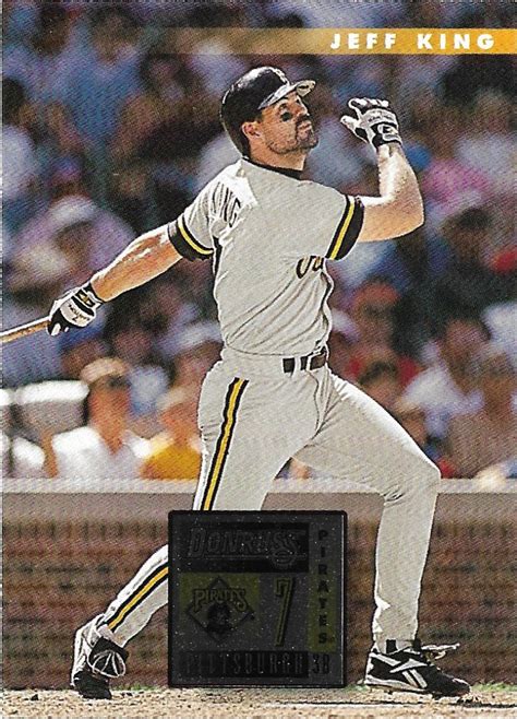 Jeff King 1996 Donruss 498 Pittsburgh Pirates Baseball Card