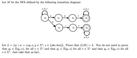 Solved Let M Be The NFA Defined By The Following Transition Chegg