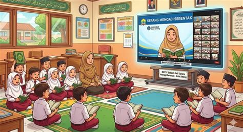 bantuan pusat  tv sekolah  kota serang jadi sarana mengaji