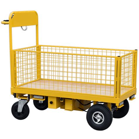 Powered Platform Truck With Removable Mesh Sides 500kg PARRS