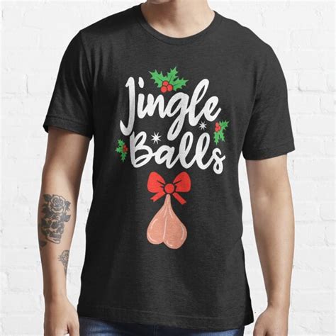 Jingle Balls Tinsel Tits Funny Christmas Matching Couple T Shirt For