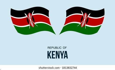 Kenya Flag State Symbol Isolated On Stock Vector (Royalty Free) 1813832744 | Shutterstock