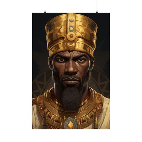 Golden Gaze Mansa Musa Portrait Ai Creation Etsy