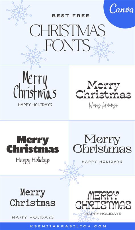 56 Best Christmas Fonts Combinations For Canva Christmas Fonts