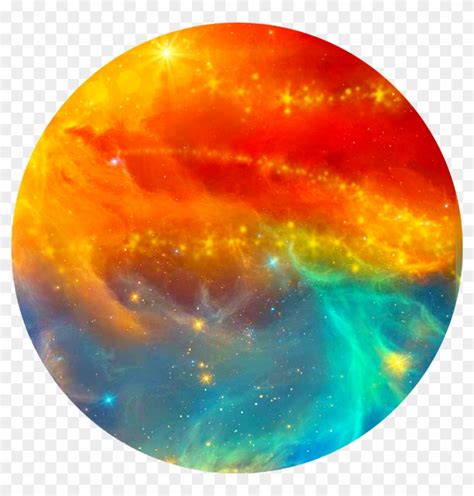 Orange Blue Circle Icon Aesthetic Aesthetics Circle Hd Png