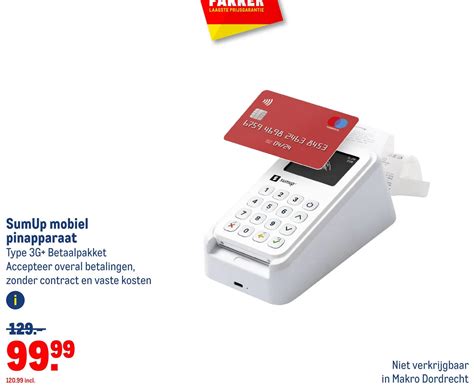 Sumup Mobiel Pinapparaat Aanbieding Bij Makro