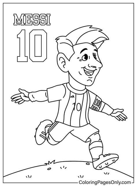 Lionel Messi Kleurplaten Coloringpagesonly