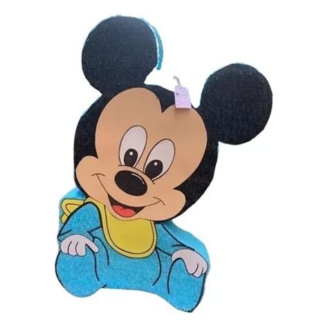 Pi Ata Personalizada Entamborada Mickey Mouse Bebe Mercadolibre