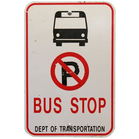 BUS STOP NO PARKING SIGN | Air Designs