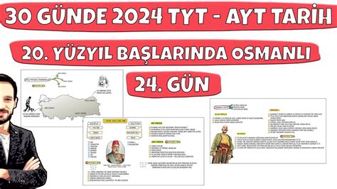 30 GÜNDE YKS TARİH KAMPI 24 GÜN TYT AYT 20 YÜZYIL BAŞLARINDA