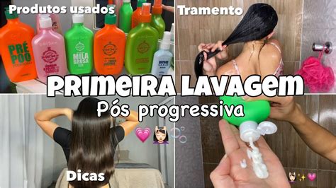 ROTINA CAPILAR PRIMEIRA LAVAGEM PÓS PROGRESSIVA HAIR CARE