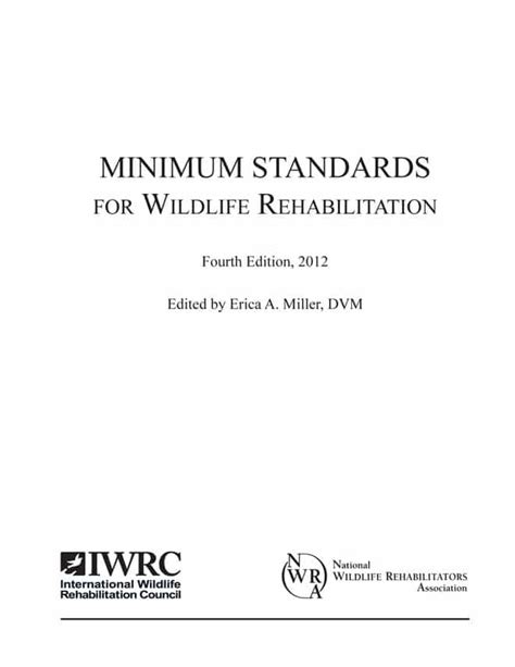 Minimum Standards For Wildlife Rehabilitation 4th Edition Vetbooks