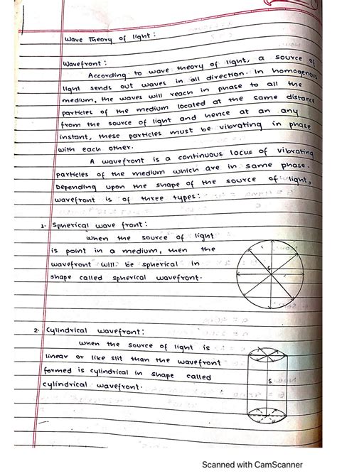 SOLUTION: Wave theory of light - Studypool