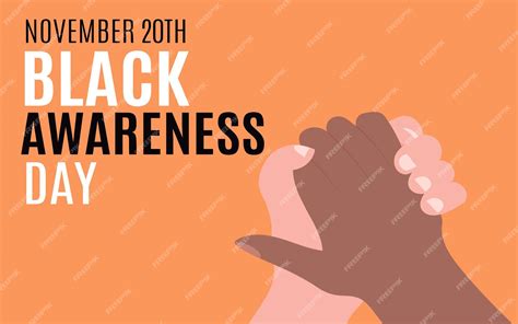 Premium Vector 20 November Black Awareness Day Día Da Consciencia