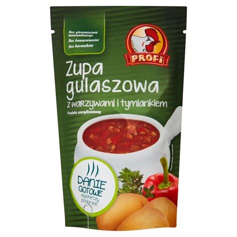 Profi Zupa Gulaszowa Z Warzywami I Tymiankiem 450 G Zakupy Online Z