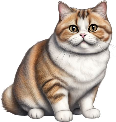 A Sketch Of A Munchkin Cat Ai Generated 33255198 Png