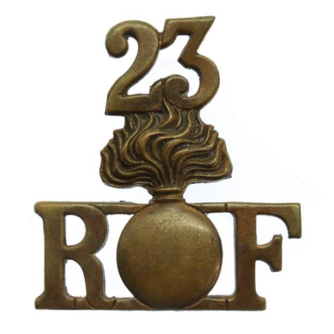 Rd St Sportsman S Bn Royal Fusiliers R Grenade F Shoulder Title