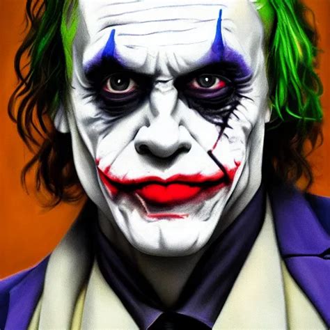 Mark Hamill As The Joker Oil Painting Artgerm Stable Diffusion