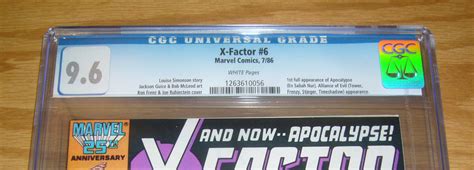 X Factor 6 CGC 9 6 1st Appearance Of Apocalypse X Men Villain