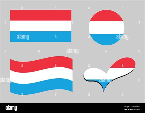 Flag Of Luxembourg Luxembourg Flag In Heart Shape Luxembourg Flag In